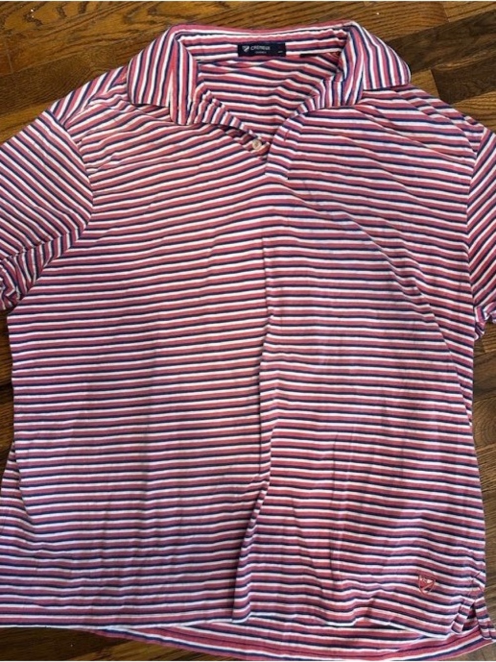 Daniel Cremieux Red and White Striped Polo